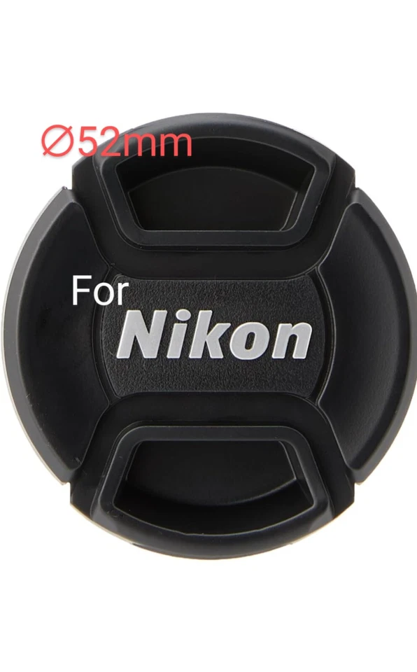 Bouchon cache compatible généric ⌀52mm pour Nikon AF-S DX 18-55mm f/3.5-5.6G VR