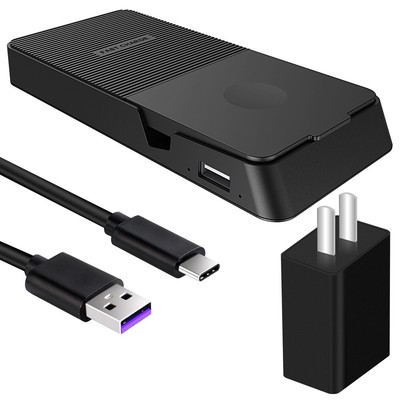 Multi Function Wireless Travel Charger Adapter for LG Wing 5G LM-F100 Smartphone