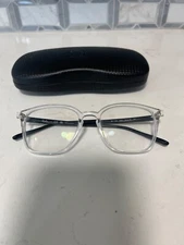 RAY-BAN RB 7185 5943 CLEAR BLACK AUTHENTIC FRAMES EYEGLASSES 52-18