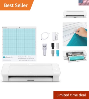 Cameo 4 with Bluetooth, 12'' Cutting Mat, Autoblade 2, 100 Designs and Studio ...