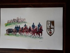 affiche : pièce d'artillerie canon de 75 mm et citadelle de Bitche 57 RA