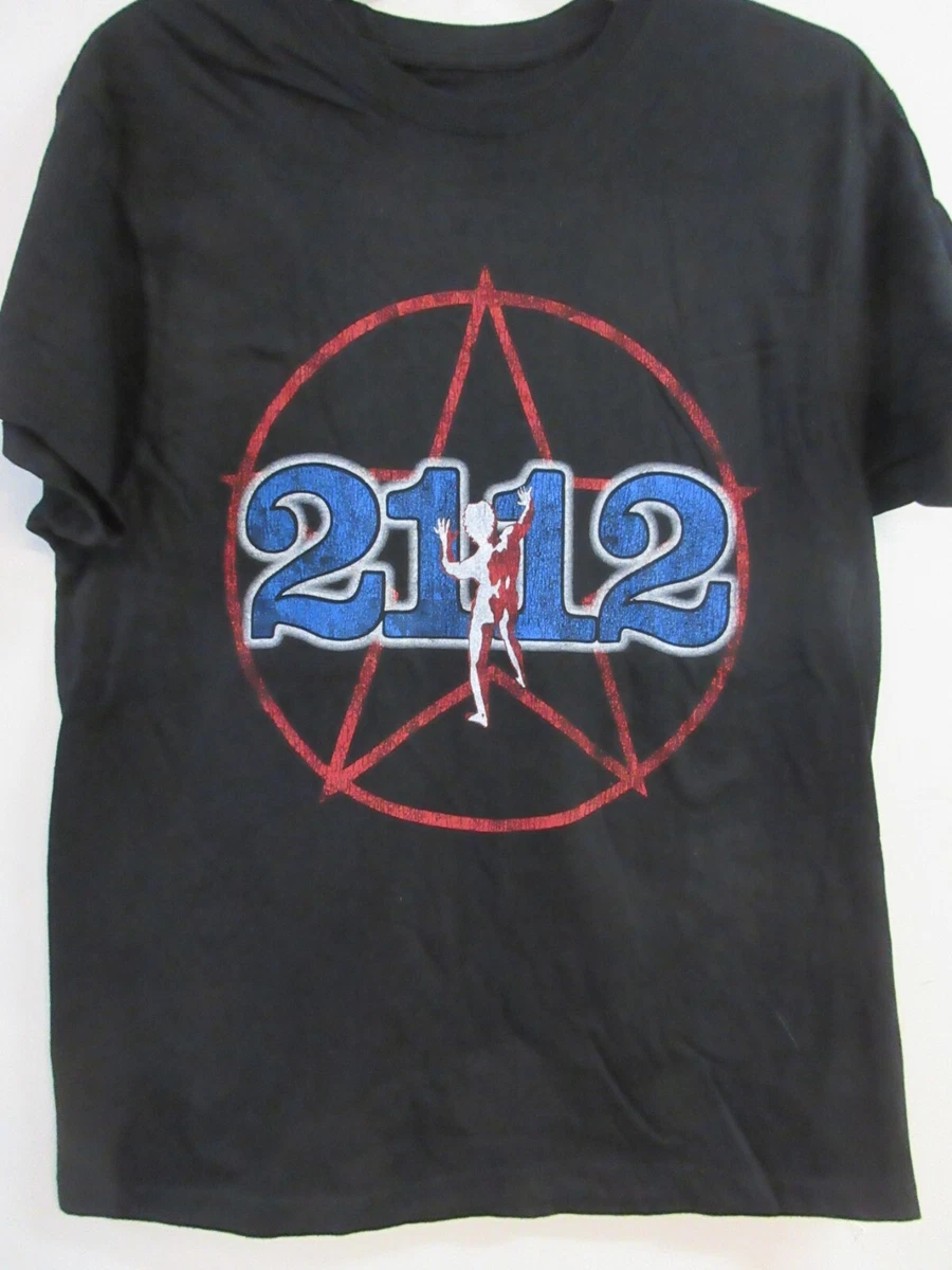 Rush Band Official Photo Stars Logo T-Shirt - Unisex Black Tee