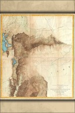 Poster, Many Sizes; 1855 Jefferson Davis Map Of Utah, Salt Lake City, And The Gr