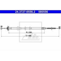 ATE Handbremsseil Bremsseil Hinten Links Passend FüR Fiat Panda 169 169_