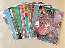 Vintage Christmas Craft Books, Painting, Ribbon, Etc., Lot of 13
