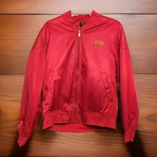 Air Jordan X Just Don Bomber Jacket With Leather Wings Red Size XL 715837-657 
