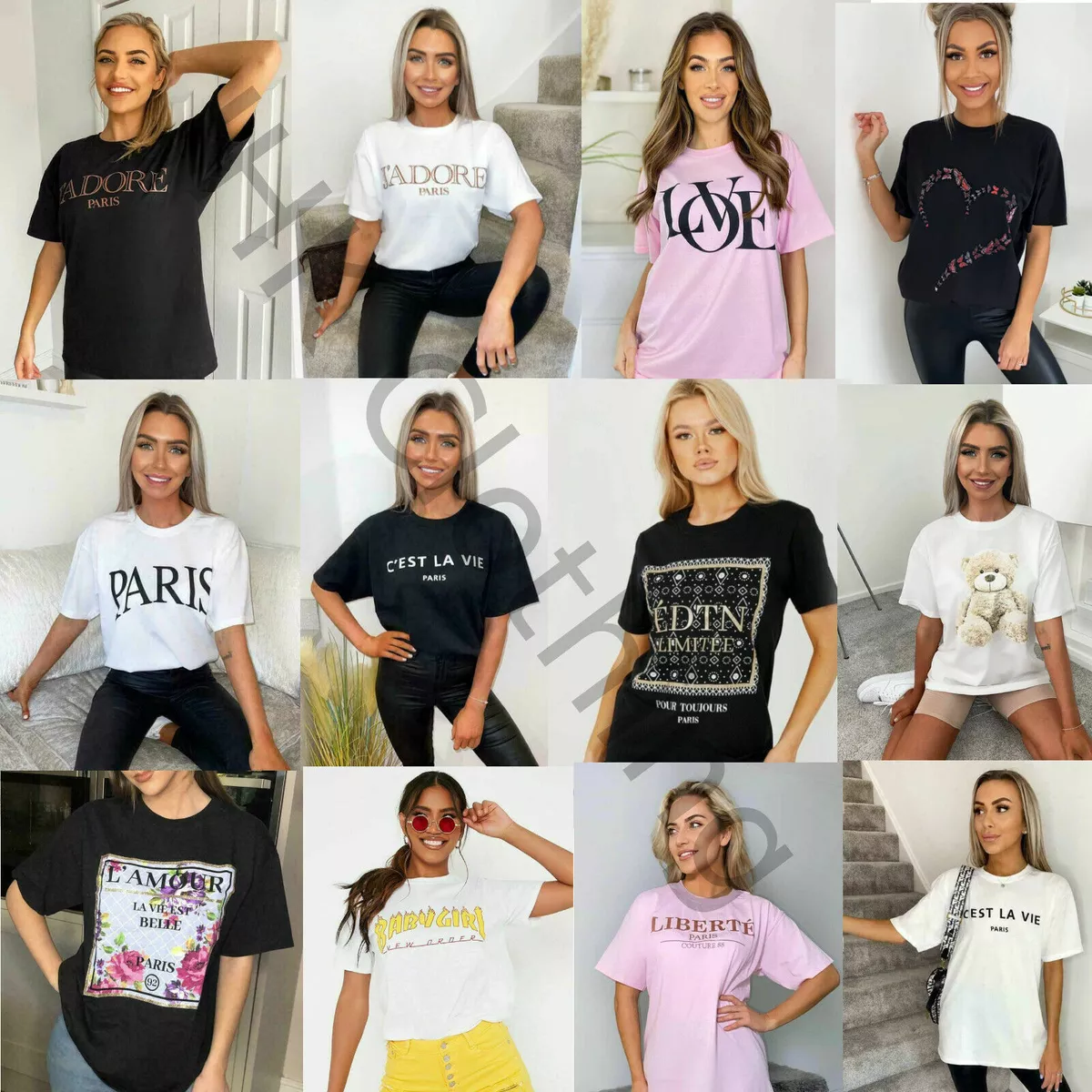 baggy slogan t shirt