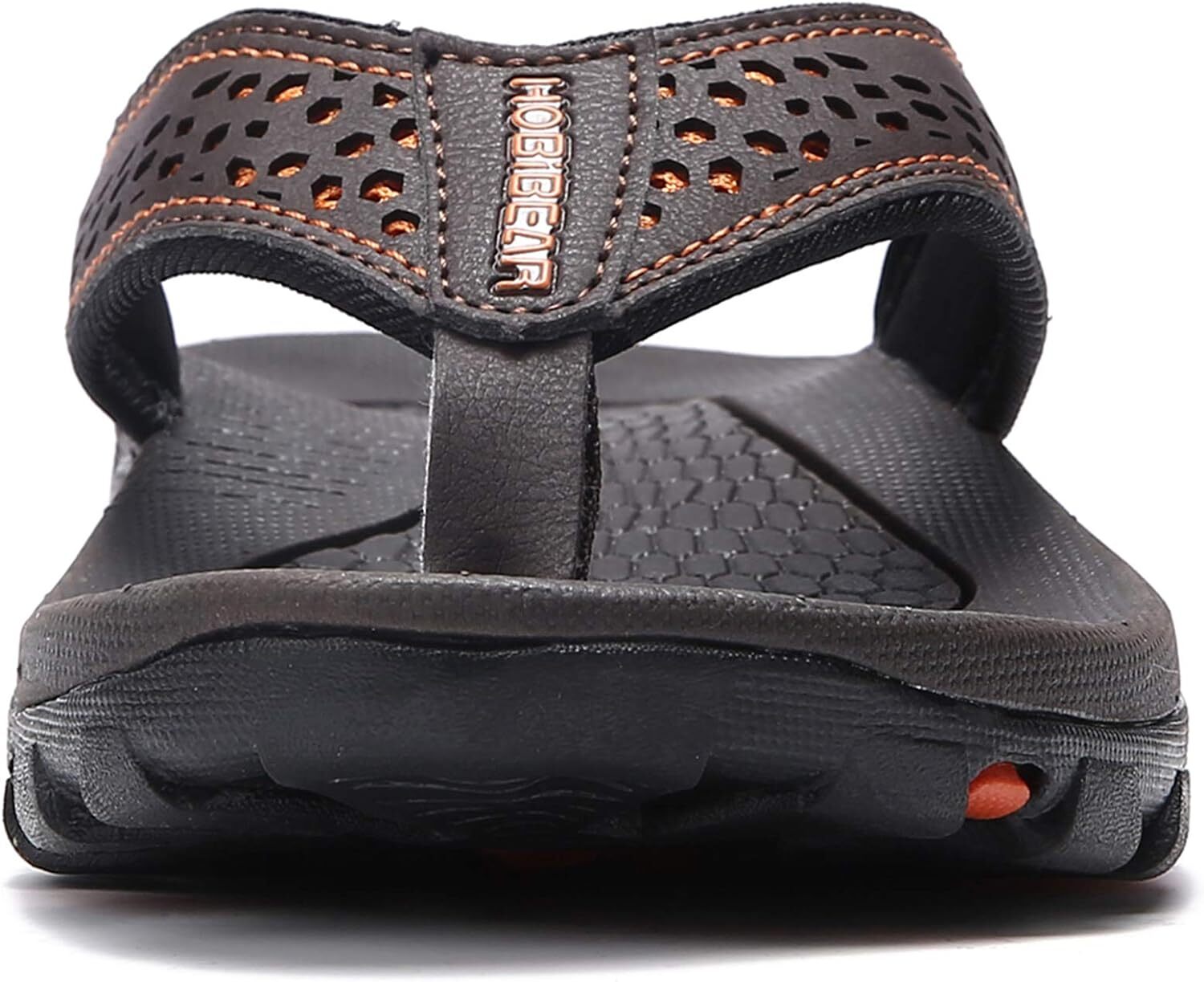 GUBARUN Mens Sport Flip Flops Comfort Casual Thong Sandals 11, Brown