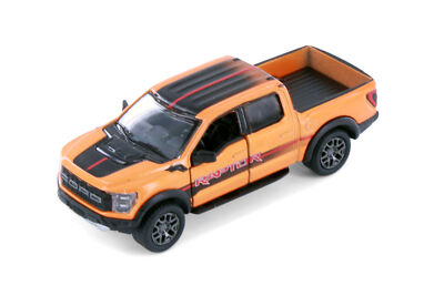 2022 FORD F-150 RAPTOR PICKUP TRUCK ORANGE 1/78 DIECAST CAR KINSMART 3001DF