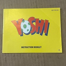 Yoshi Nintendo NES Original Instruction Manual only