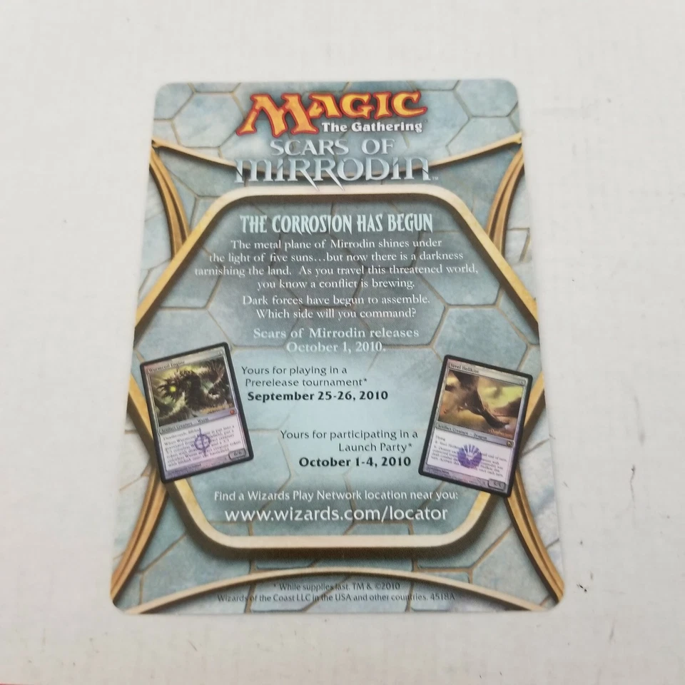 Oversized Wurmcoil Engine Player Rewards Promo Scars of Mirrodin MTG LP - Image 3 of 3
