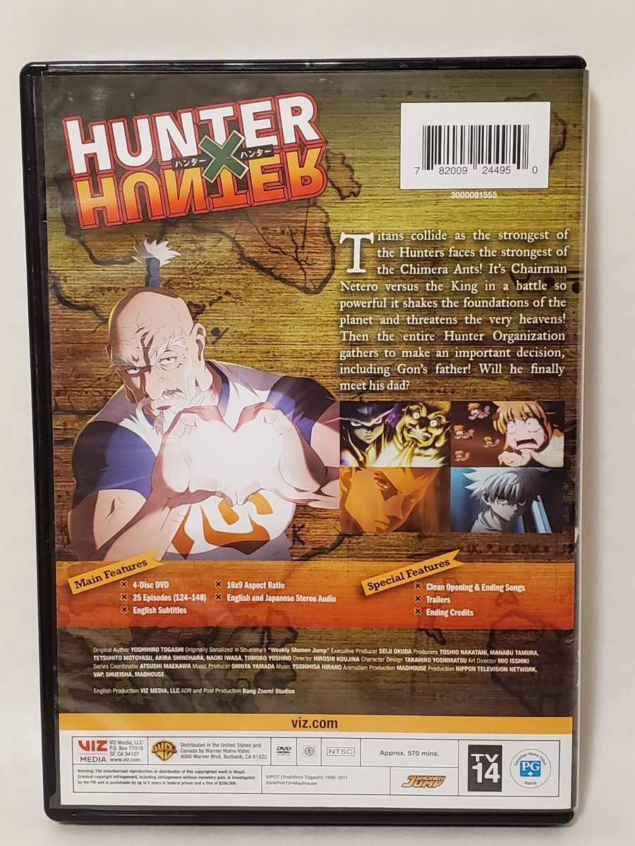 Hunter X Hunter Volume 7 DVD Set Episodes 124-148 - Anime - 4 Disc