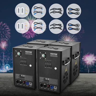 VEVOR 1/2/4X 700W Cold Spark Machine Stage Effect DMX Firework DJ Event Wedding