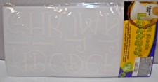 Lot of 2 Packs Dritz Iron-on Letters - White- Soft Flock- Monogram