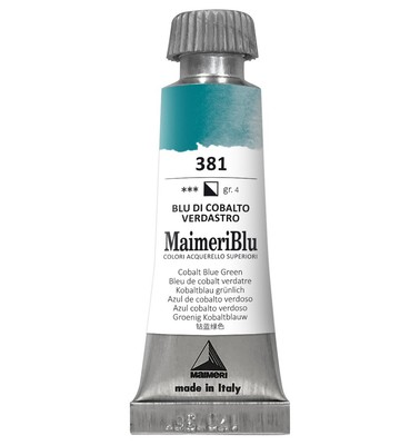 MaimeriBlu Superior Watercolor Paint 12ml-Cobalt Blue Greenish 5A0029RT-1GD3W