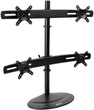 Tripp Lite Quad Display Desk Mount Monitor Stand Clamp 10 - 26 Inch Monitor