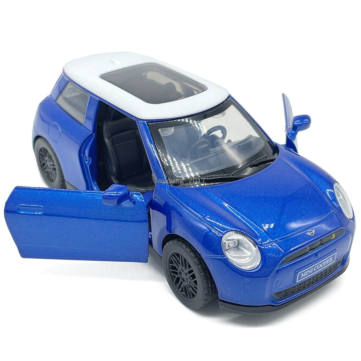 1:34 Mini Cooper Model Car Diecast Toy Cars 2 Doors Open Pull Back