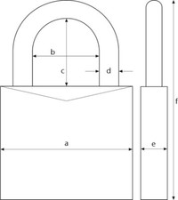 Abus Lucchetto Titalium 64TI/40 - Lucchetto Da Cantina Con Corpo In Alluminio Speciale - Grillo In Acciaio Temprato - Livello Di Sicurezza 5 - 4