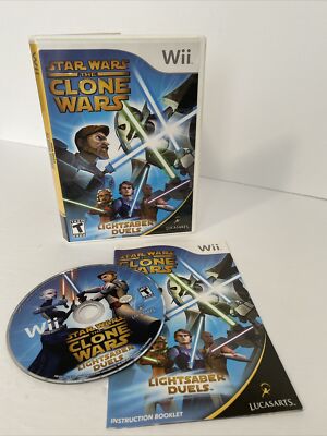 Star Wars The Clone Wars - Light Saber Duels (Nintendo Wii, 2008) - Tested