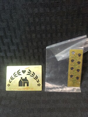 Barker Custom MFG 1984 MS 57 Brass Stencil House Floral