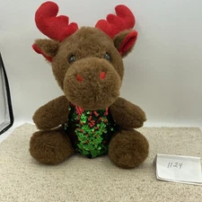 2022 Holiday Time Christmas 10”Moose Swipe Color Change Plush