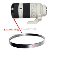 New Extra UV Filter Barrel hood Tube Ring Silver For Sony 70-200mm F4 G OSS Lens
