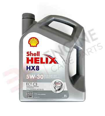 Shell Helix HX8 ECT C3 5W-30 5W30 Fully Synthetic Engine Oil - 5 Litres 5L