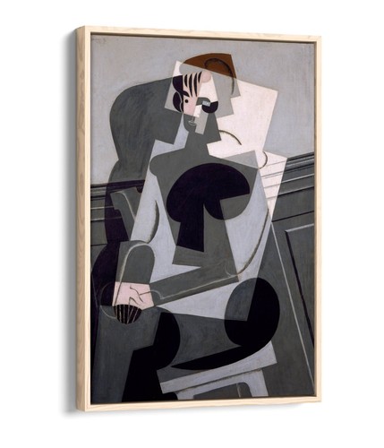 JUAN GRIS, PORTRAIT OF MADAME JOSETTE GRIS -FLOAT EFFECT CANVAS WALL ART PRINT - Picture 12 of 12