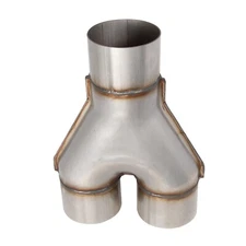 Y-Pipe 3" Single x 3" Dual Stainless Steel Exhaust Adapter Connector