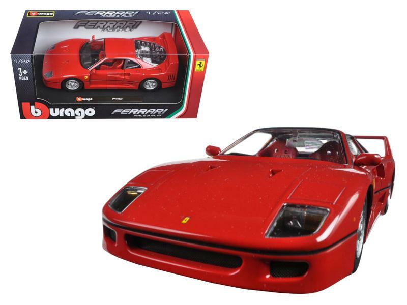 Ferrari F40 Red 1/24 Diecast Model Car 