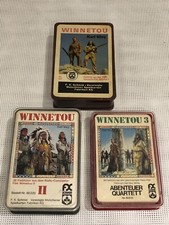 Sammlungsauflösung! Quartett Konvolut Winnetou 1 - 3 von F.X.Schmid! TOP!