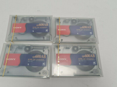 Restposten 4x Sony QD-600AB Datenpatrone Neu Versiegelt 60MB QIC-24 Standard inkl. MwSt.