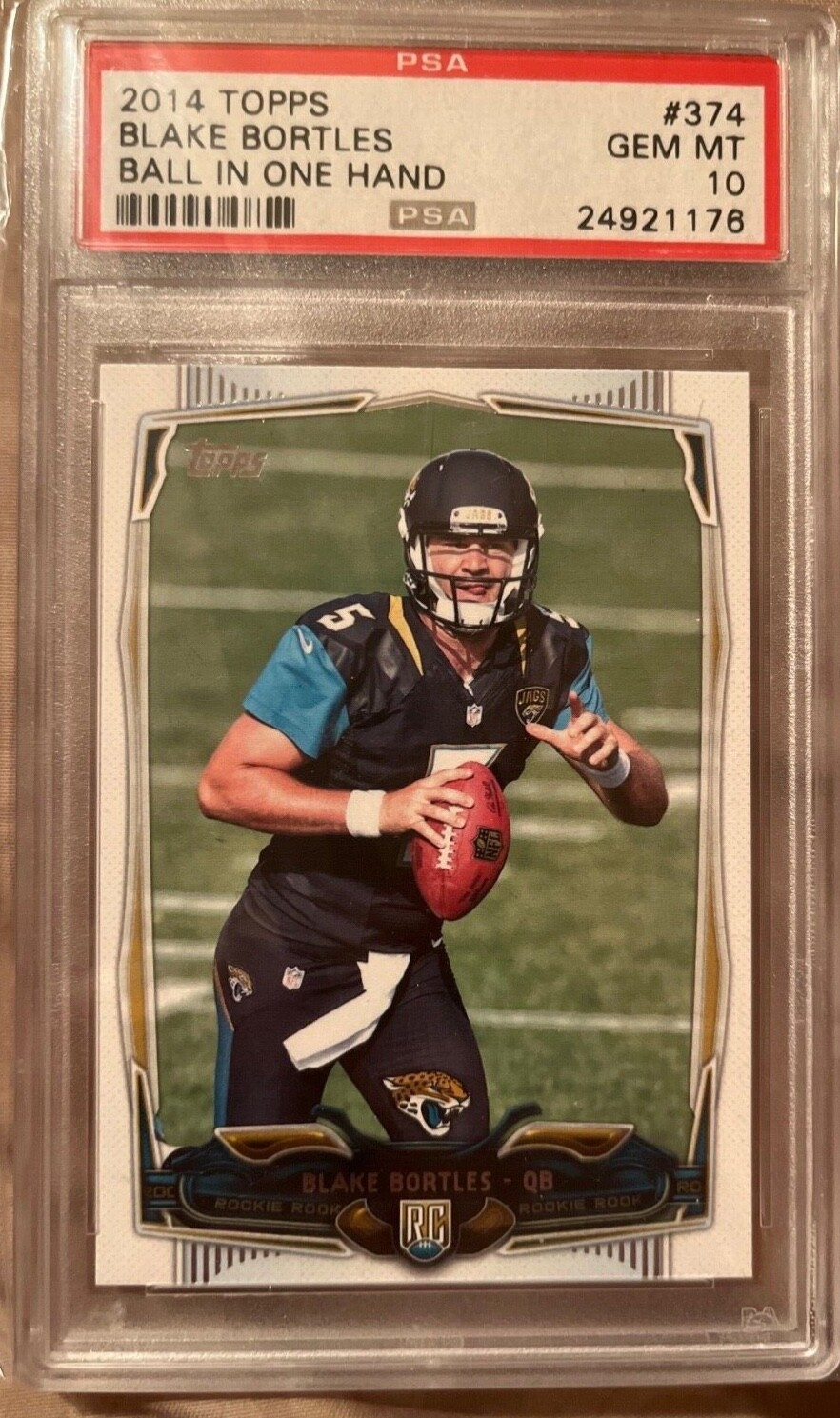 Blake Bortles Topps #374 Ball in One Hand