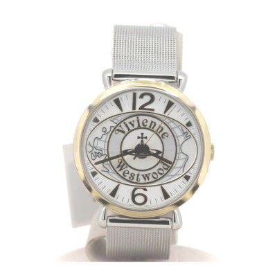 【稼働品】ヴィヴィアン ウエストウッド ワールドオーブ VW-7565 腕時計 Vivienne Westwood VW-7565 Silver Gold World Orb Ladies Watch | eBay
