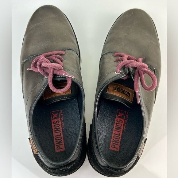 Pikolinos Men’s Black & Gray Oxfords Leather Casual Shoes Sz 44 (US 10 - 10.5) Pikolinos Men main image 2