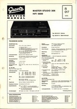 GRAETZ Service Manual für Master Studio 306   HiFi 5800