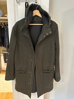 Boiled Wool Parka Jacket Cos Hooded Wool Coat HOODED BOILED WOOL