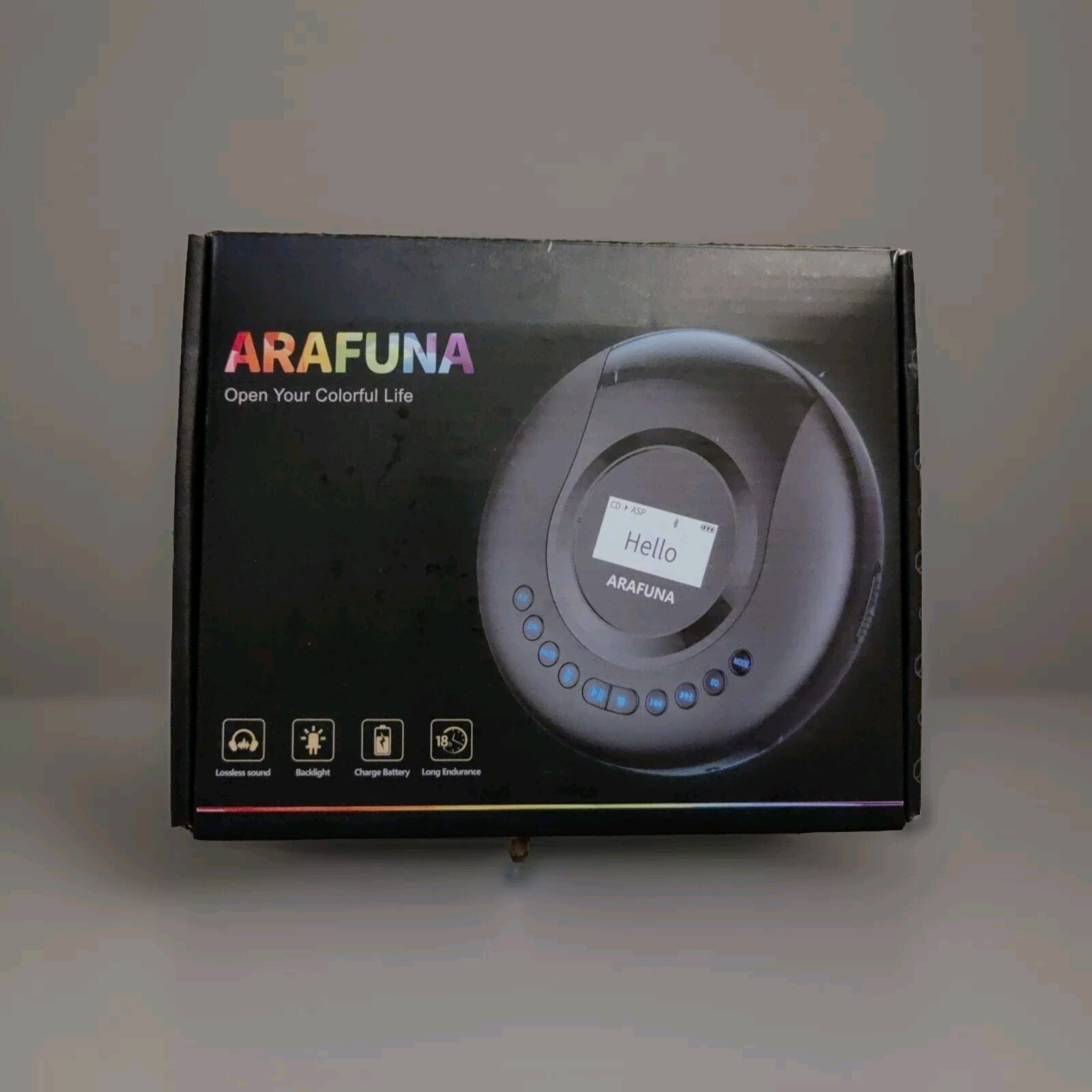Arafuna Personal CD Player With Headphones Brand New Open Box!