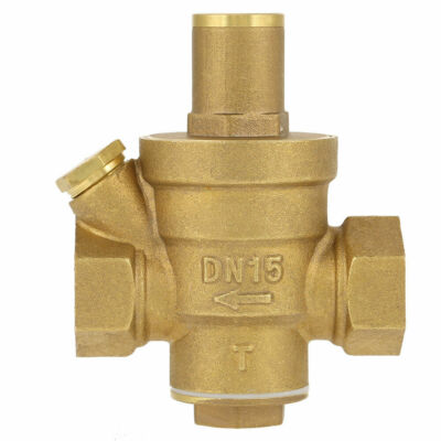 Water Pressure Regulator DN15(1/2'') 15mm Adjustable Brass Reducing Valve-