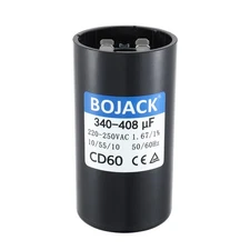Universal Round Start Capacitor 340-408 uF/MFD 220-250 VAC 50/60 Hz