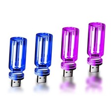 4 PCS Car USB Lights, Car Interior Ambient Lights, Mini Touch Dimmable Glass