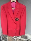 Vintage Texas Tech Sz 42 Red Blazer Sportcoat W Old Red Club Bullion Patch