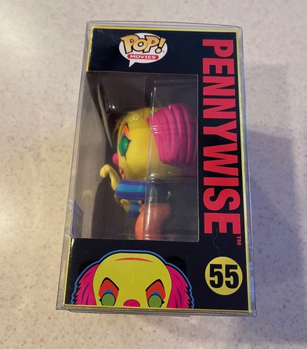 FUNKO POP! MOVIES IT 55 PENNYWISE BLACK LIGHT LIMITED EDITION FREE SHIP - VINYL - Picture 2 of 7