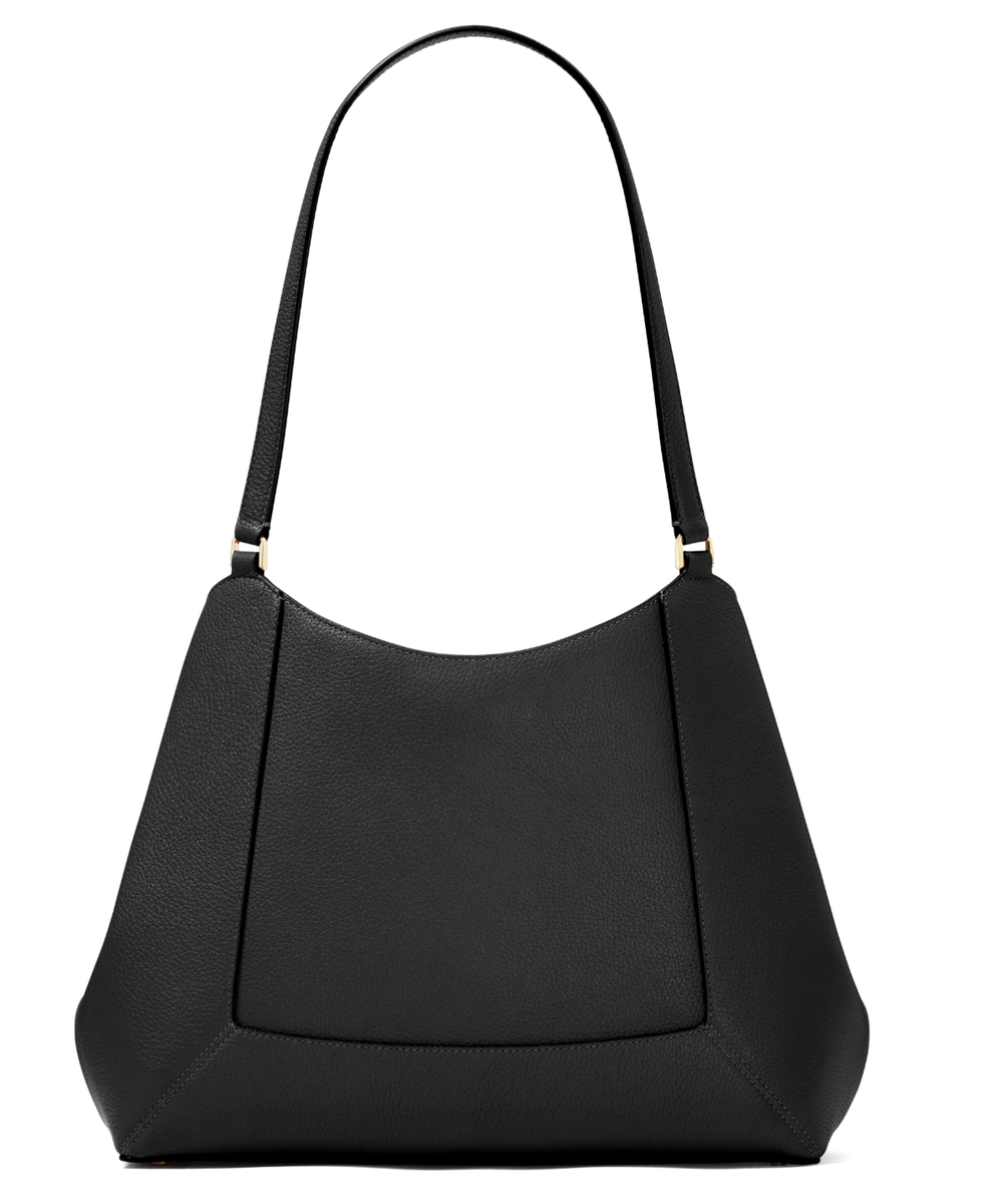 New Kate Spade Lena Large Triple Compartment Shoulder Bag Black