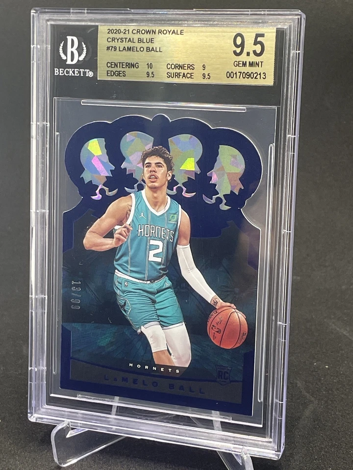 2020-21 Panini Crown Royale Lamelo Ball #79 Rookie RC Blue Cracked Ice /99 - Image 3 of 3