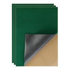 3-Pack Self-Adhesive Felt Sheets, Peel  Stick, A4 Size 8.3" x 11.8", Green 