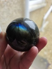 Labradorite Crystal Sphere , So Sparkly ✨️ (From Finland)  5cm See Video