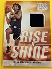 Julian Strawther 2023-24 NBA Hoops RISE N SHINE PATCH ROOKIE #RS-STR Nuggets RC