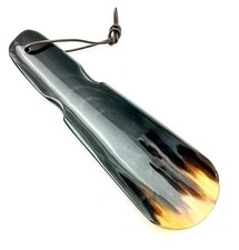 Natural Horn Shoehorn Long Handle Handmade Shoehorn Helper Back Pain Aid Tool