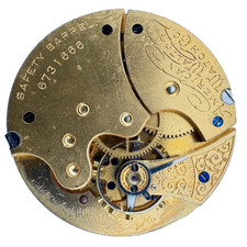 Antique 6s 1895 Waltham 7 Jewel Mechanical Hunter Pocket Watch Movement J USA